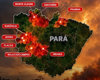 Uruará lidera o ranking de focos de incêndio no Brasil